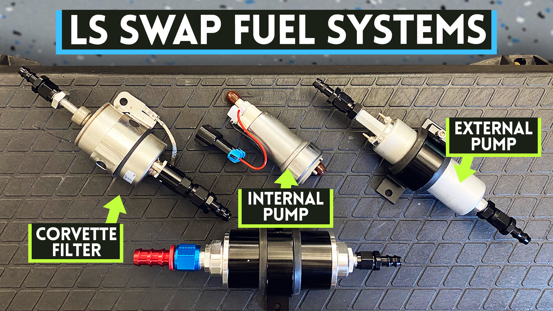 thumbnail image 2 of 25ft -6AN LS Swap Fuel Injection Line Kit – Black Anodized Aluminum Fittings, Returnless, 58psi – Porda-autoparts 2 of 5